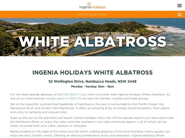 http://www.ingeniaholidays.com.au/white-albatross/?utm_source=google&utm_medium=organic&utm_campaign=gmb